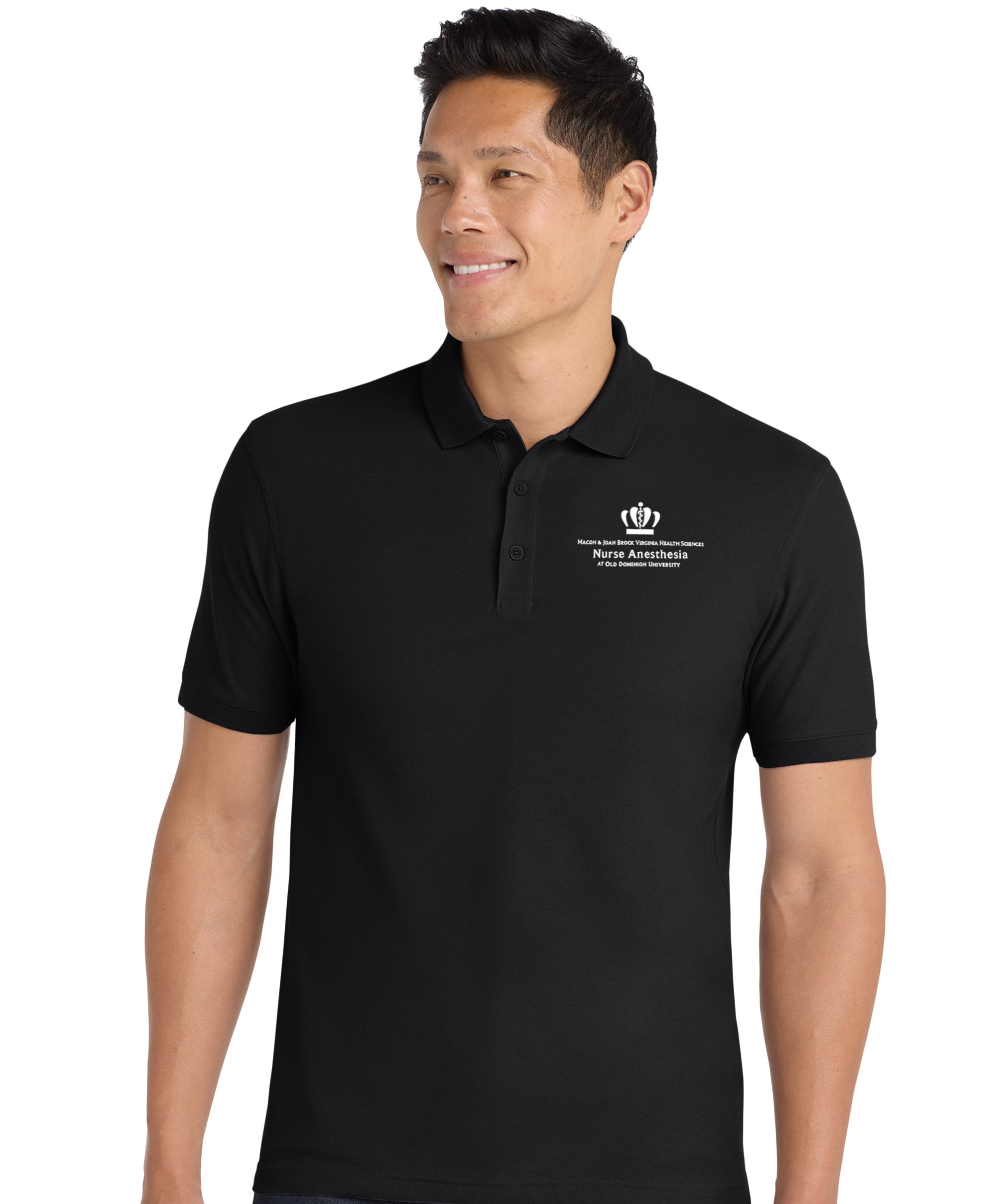 Old Dominion University, Nurse Anesthesia, Core Classic Pique Polo - Navy - Black
