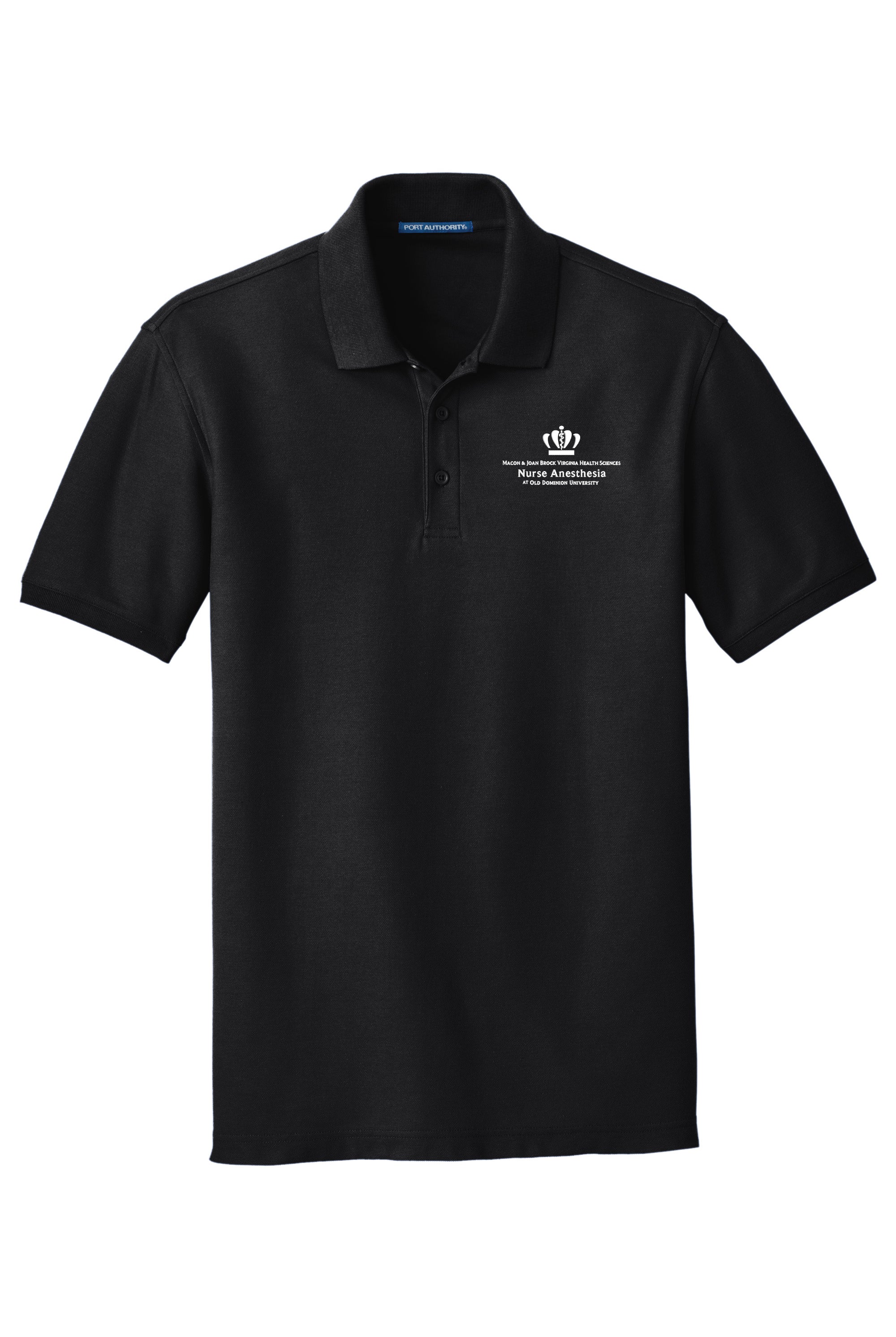 Old Dominion University, Nurse Anesthesia, Core Classic Pique Polo - Black