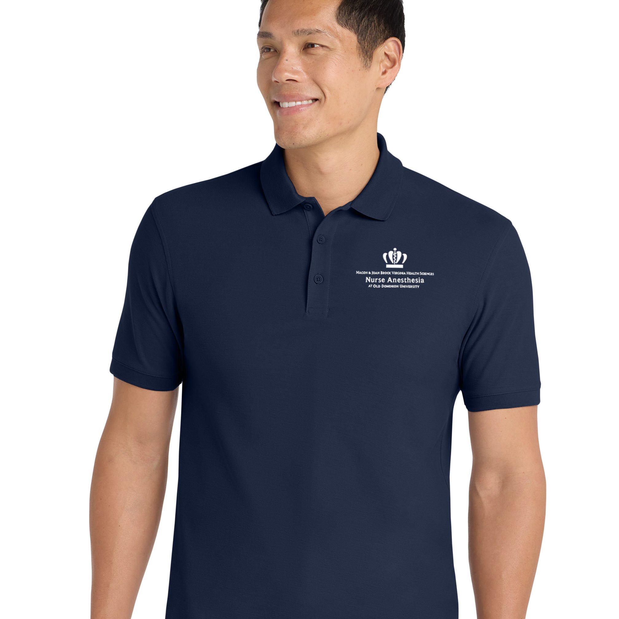 Old Dominion University, Nurse Anesthesia, Core Classic Pique Polo - Navy