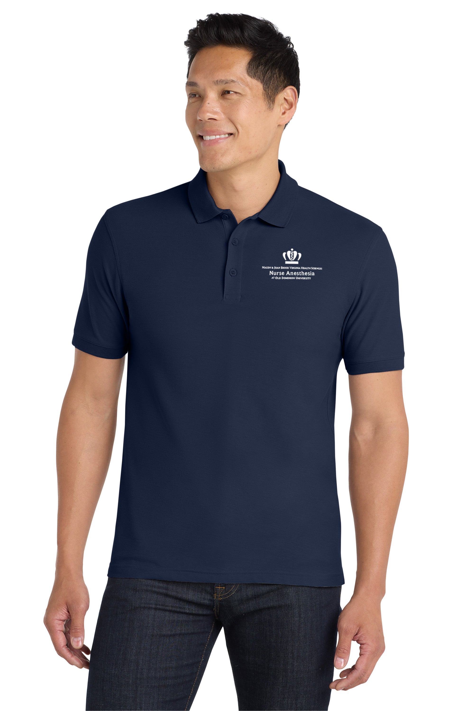 Old Dominion University, Nurse Anesthesia, Core Classic Pique Polo - Navy