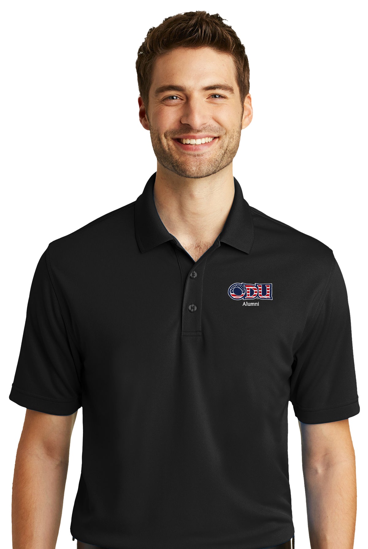 Old Dominion University, ODU - Alumni, Port Authority® Dry Zone® UV Micro-Mesh Polo Shirt - Black