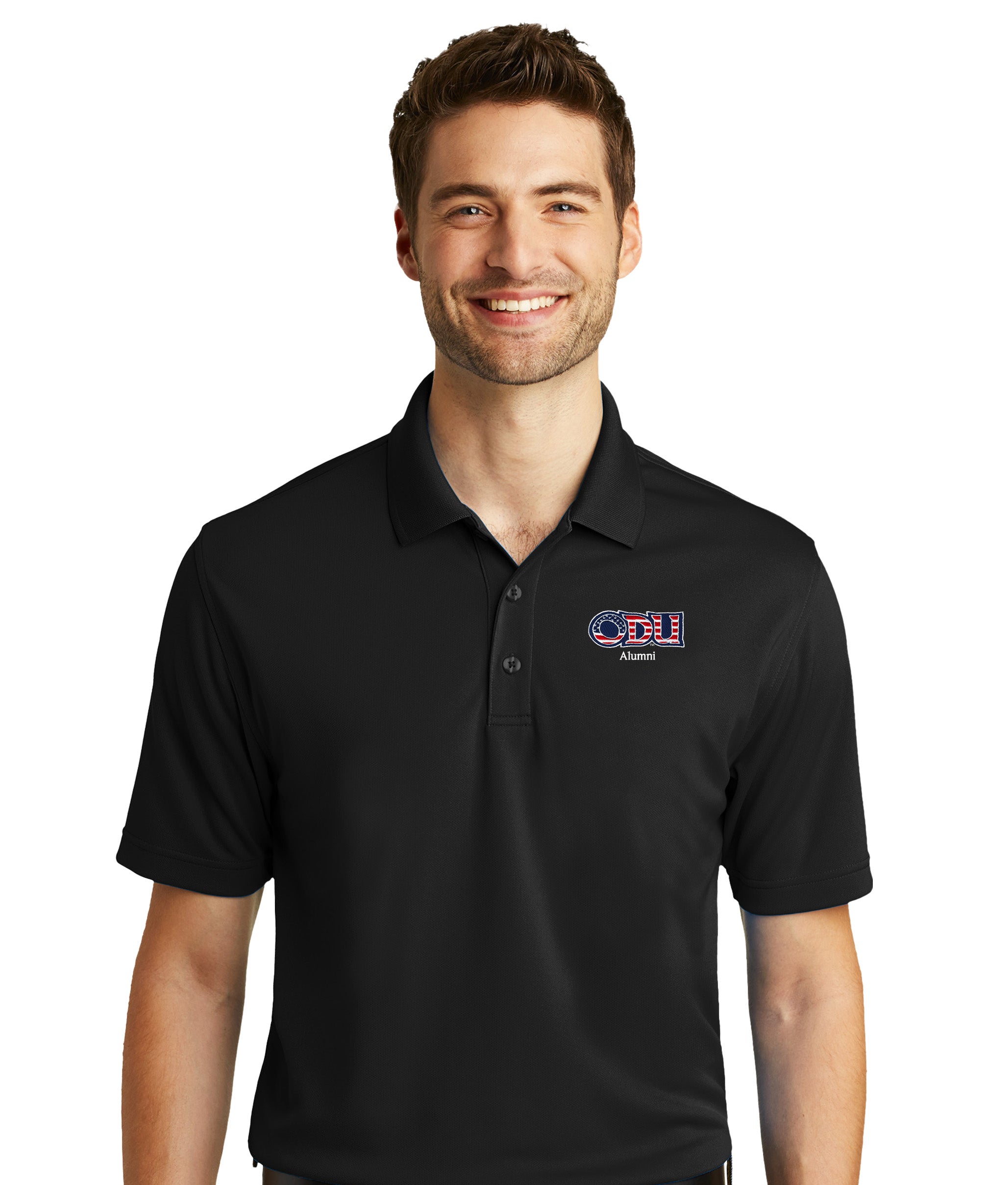 Old Dominion University, ODU - Alumni, Port Authority® Dry Zone® UV Micro-Mesh Polo Shirt - Black