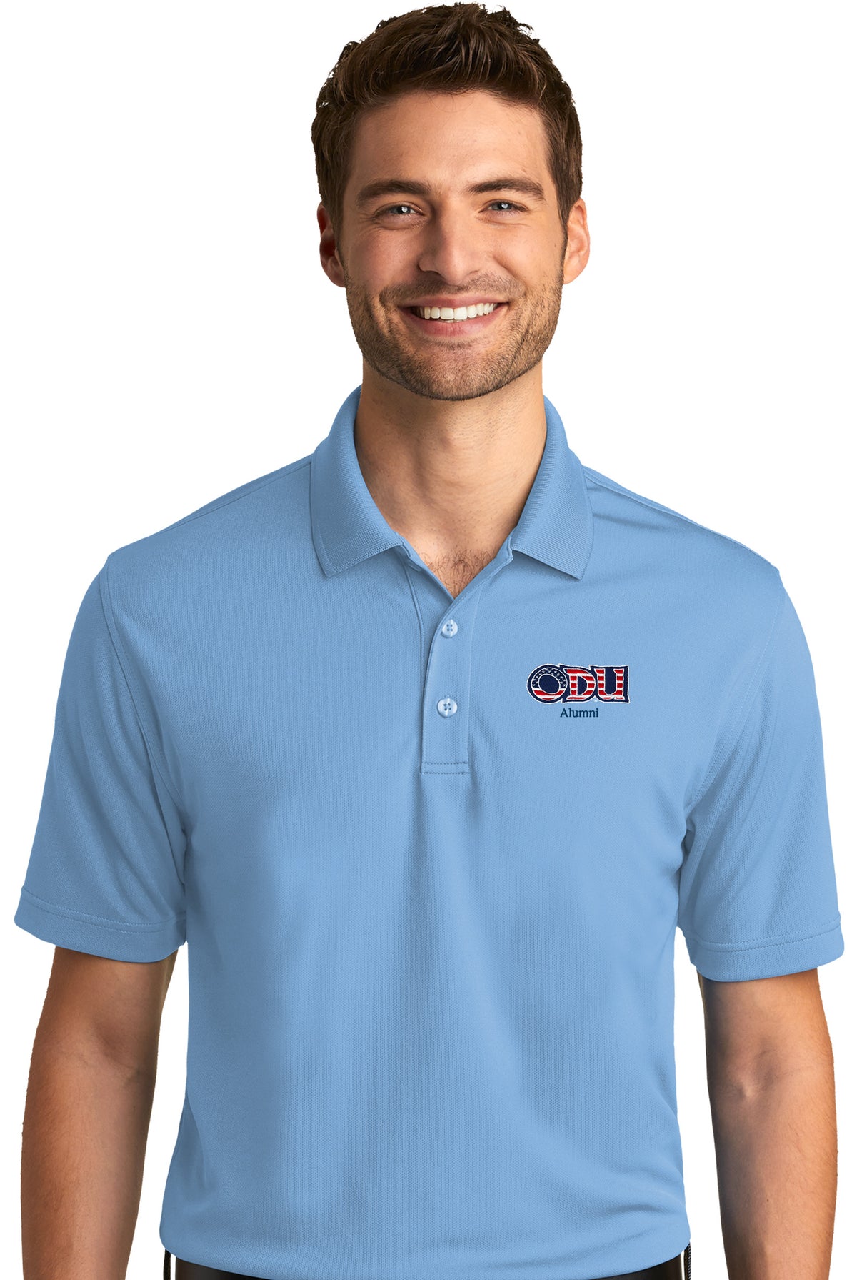 Old Dominion University, ODU - Alumni, Port Authority® Dry Zone® UV Micro-Mesh Polo Shirt - Carolina Blue