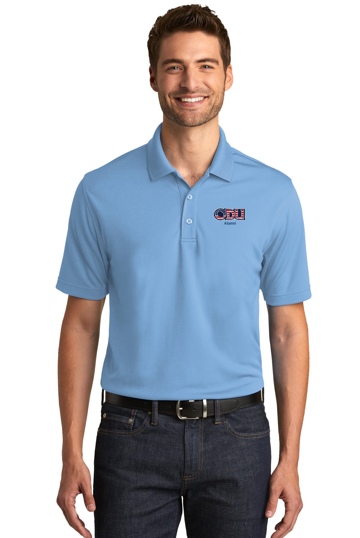 Old Dominion University, ODU - Alumni, Port Authority® Dry Zone® UV Micro-Mesh Polo Shirt - Carolina Blue