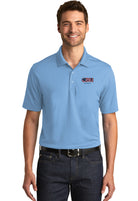 Old Dominion University, ODU - Navy ROTC, Port Authority® Dry Zone® UV Micro-Mesh Polo Shirt - Carolina Blue