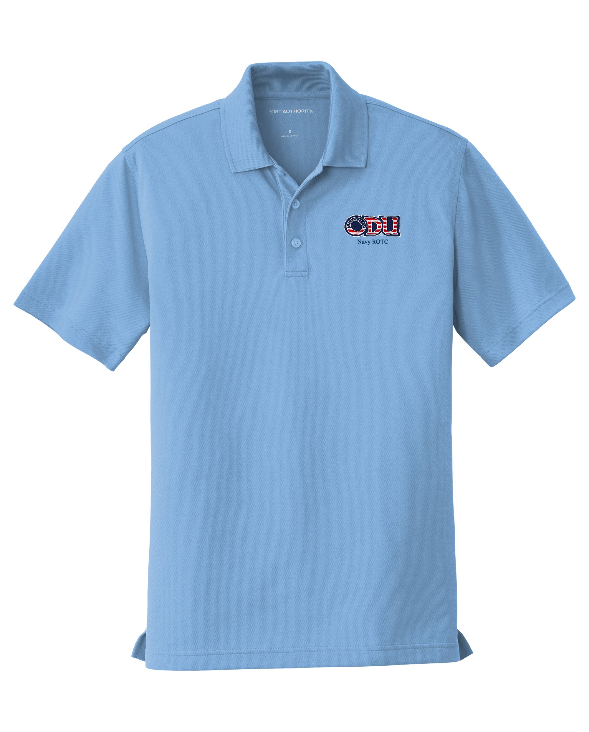 Old Dominion University, ODU - Navy ROTC, Port Authority® Dry Zone® UV Micro-Mesh Polo Shirt - Carolina Blue