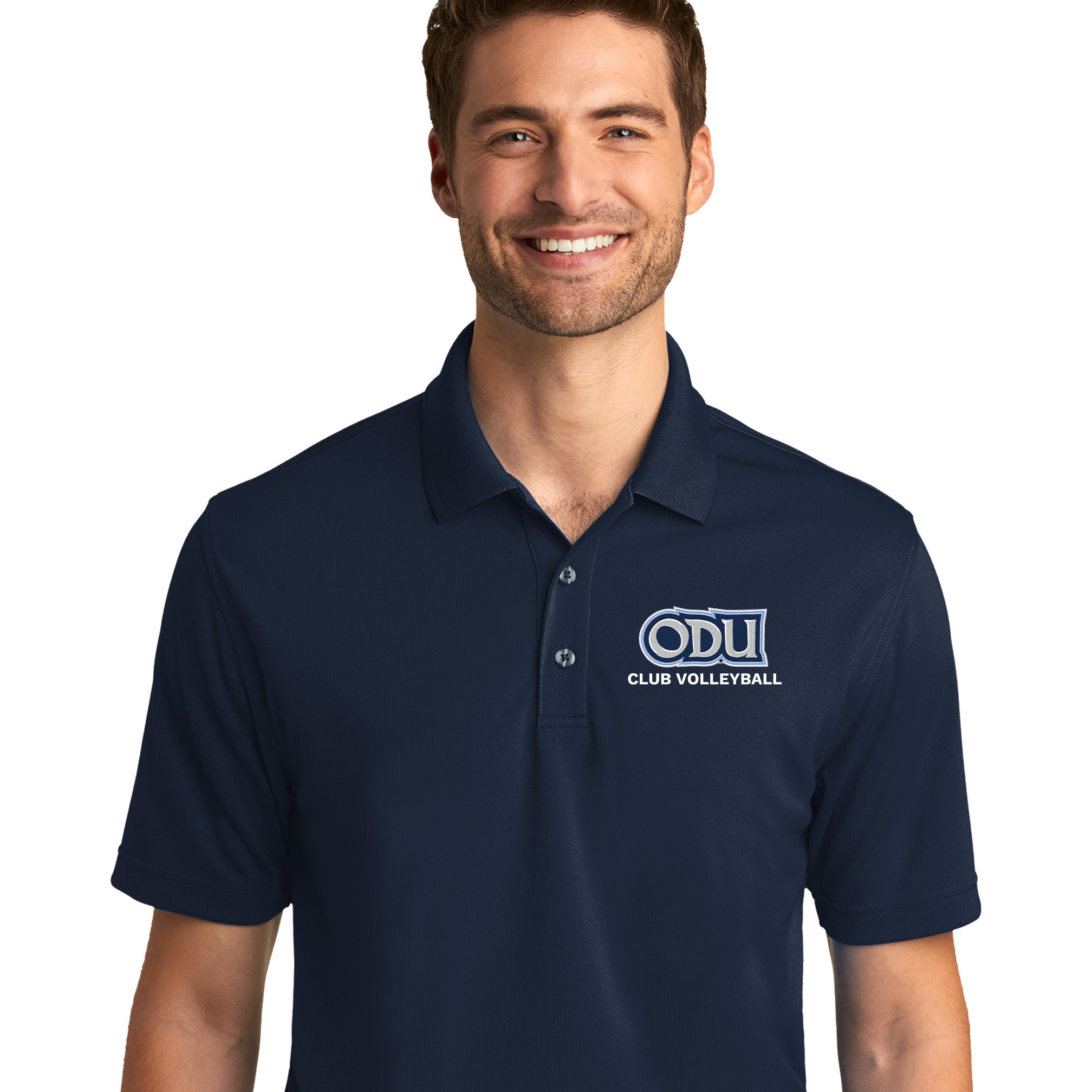 Old Dominion University, Club Sports - Volleyball, Port Authority® Dry Zone® UV Micro-Mesh Polo Shirt - Navy