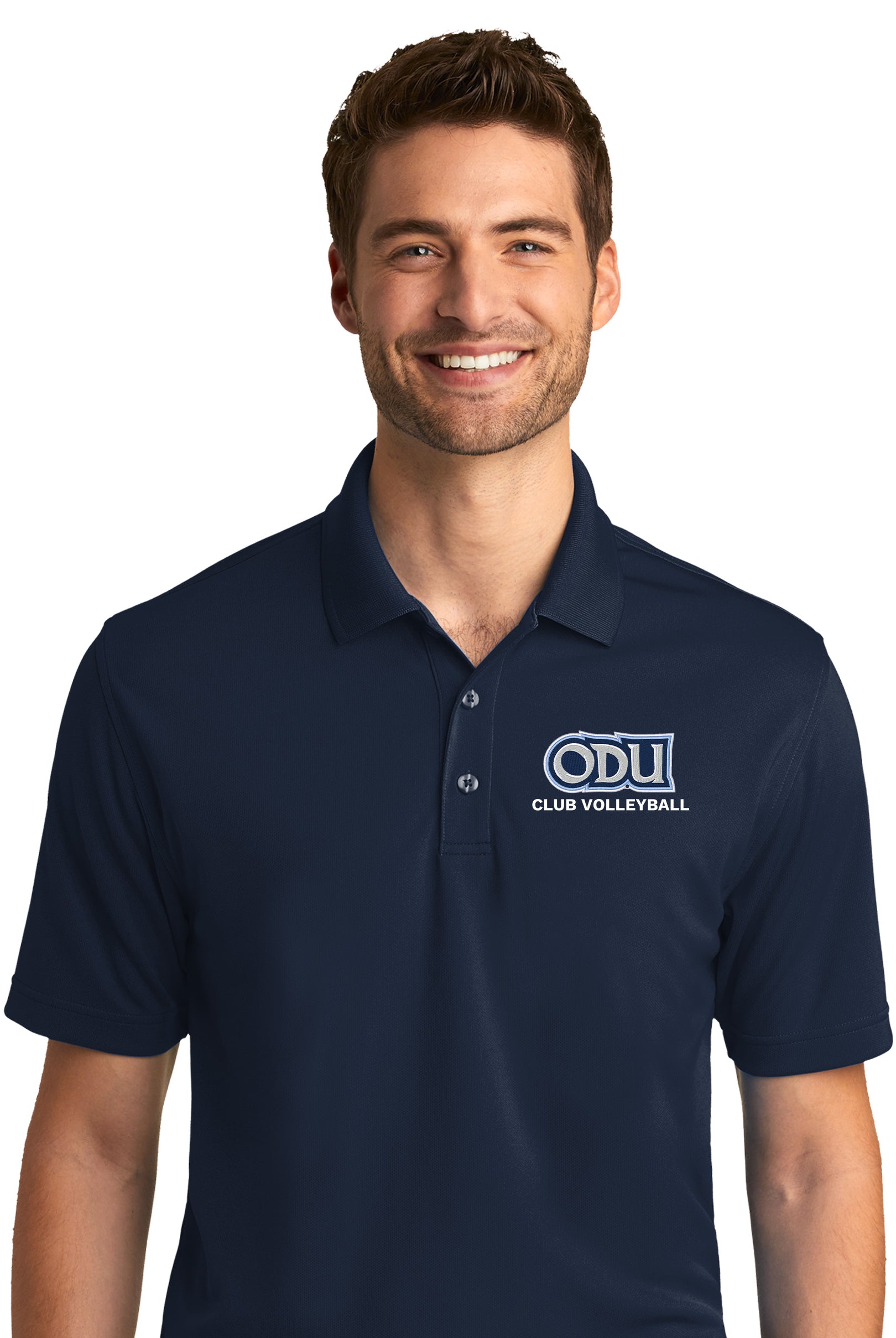 Old Dominion University, Club Sports - Volleyball, Port Authority® Dry Zone® UV Micro-Mesh Polo Shirt - Navy