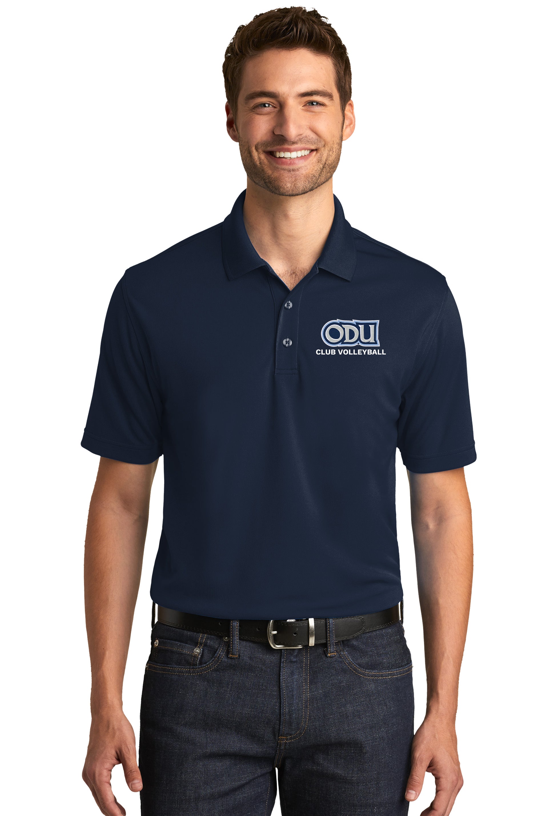 Old Dominion University, Club Sports - Volleyball, Port Authority® Dry Zone® UV Micro-Mesh Polo Shirt - Navy