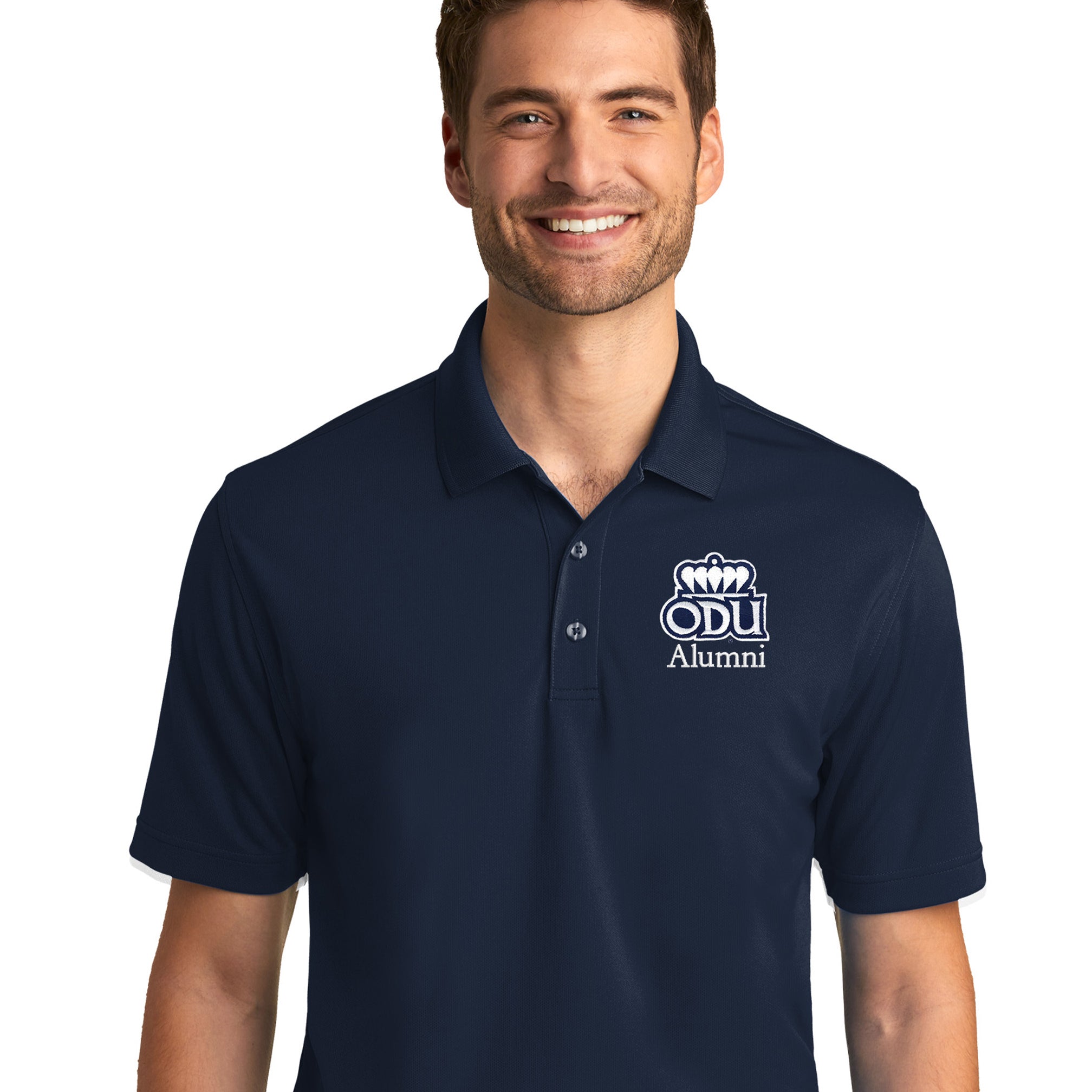Old Dominion University, ODU, Alumni, Port Authority® Dry Zone® UV Micro-Mesh Polo Shirt - Navy