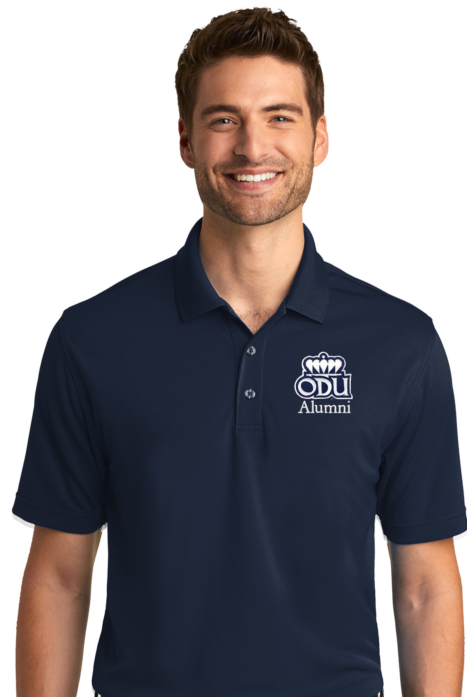 Old Dominion University, ODU, Alumni, Port Authority® Dry Zone® UV Micro-Mesh Polo Shirt - Navy