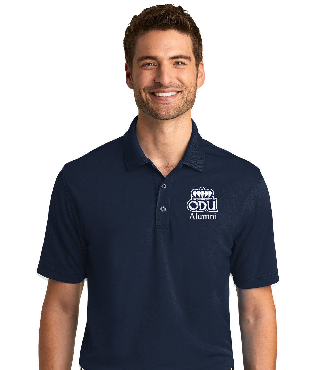 Old Dominion University, ODU, Alumni, Port Authority® Dry Zone® UV Micro-Mesh Polo Shirt - Navy