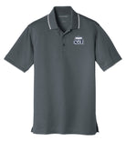Old Dominion University, ODU Logo, Port Authority® Dry Zone® UV Micro-Mesh Tipped Polo Shirt- Graphite