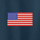 American Flag, Dry Zone® UV Micro-Mesh Tipped Polo - Navy