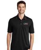 Old Dominion University, ODU Military - Military Logo, UV Micro-Mesh Tipped Polo - Black