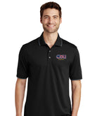 Old Dominion University, ODU Military - Army ROTC, UV Micro-Mesh Tipped Polo - Black