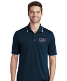 Old Dominion University, ODU Military - Army ROTC, UV Micro-Mesh Tipped Polo -Navy