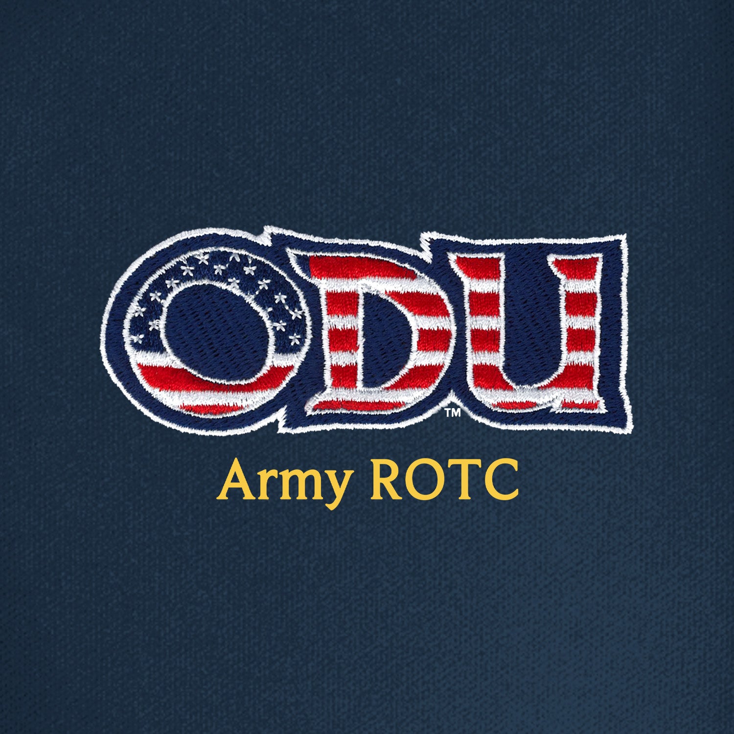 Old Dominion University, ODU Military - Army ROTC, UV Micro-Mesh Tipped Polo -Navy