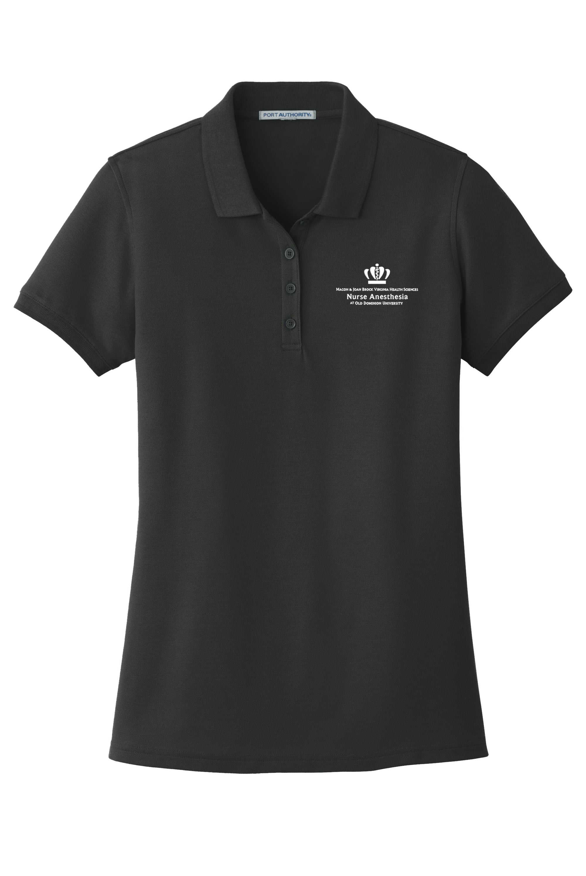 Old Dominion University, Nurse Anesthesia, Women's Core Classic Pique Polo - Black