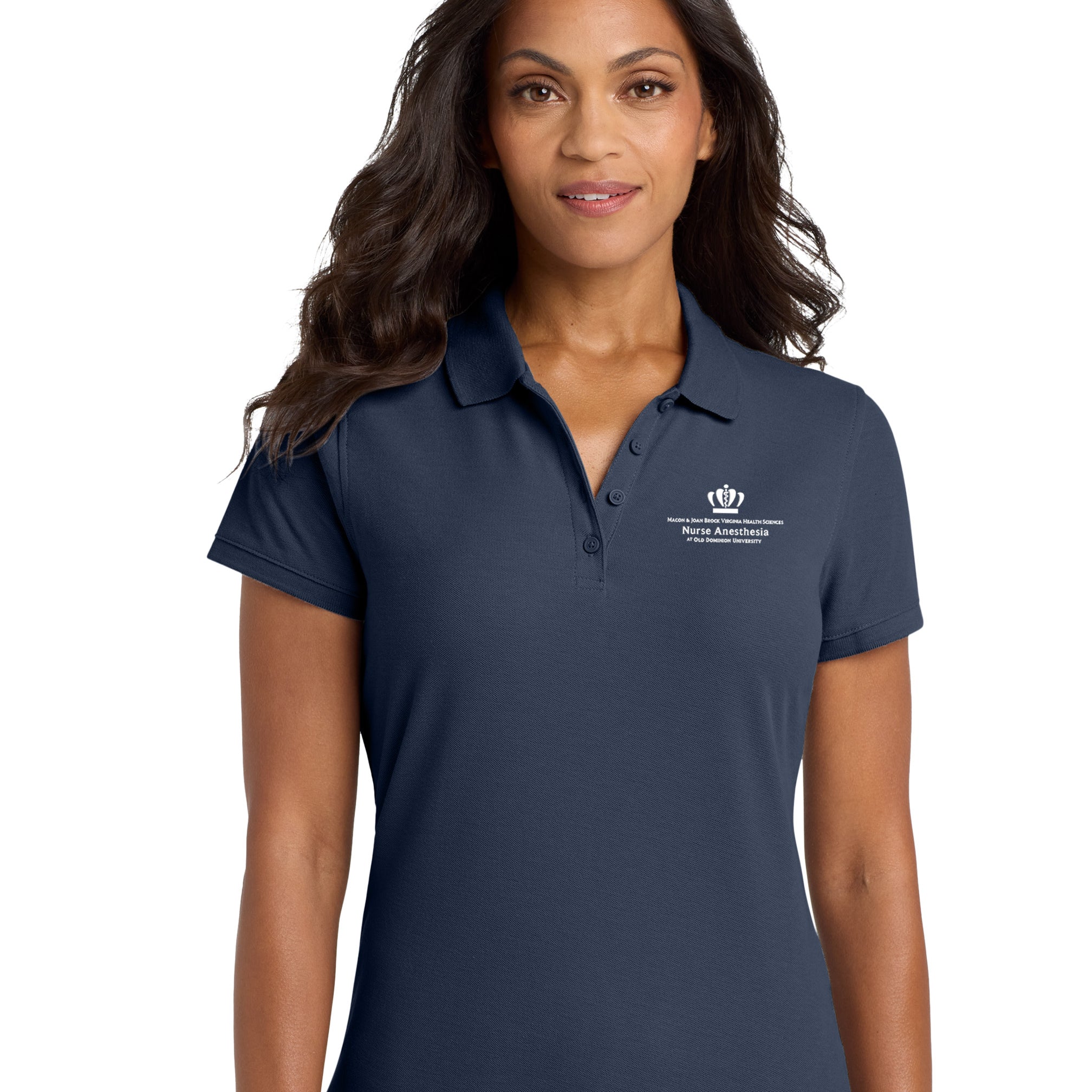 Old Dominion University, Nurse Anesthesia, Women's Core Classic Pique Polo - Navy