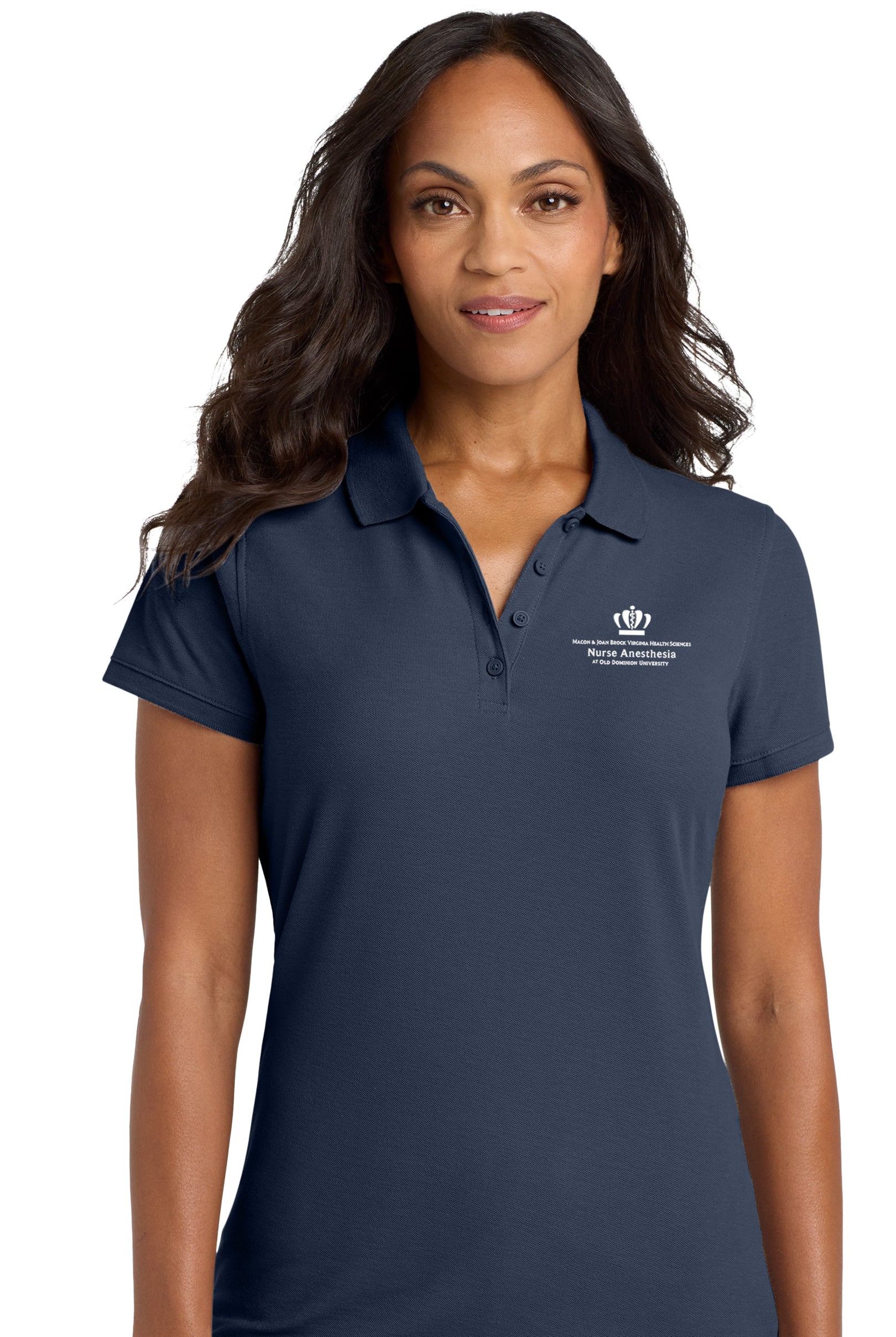 Old Dominion University, Nurse Anesthesia, Women's Core Classic Pique Polo - Navy