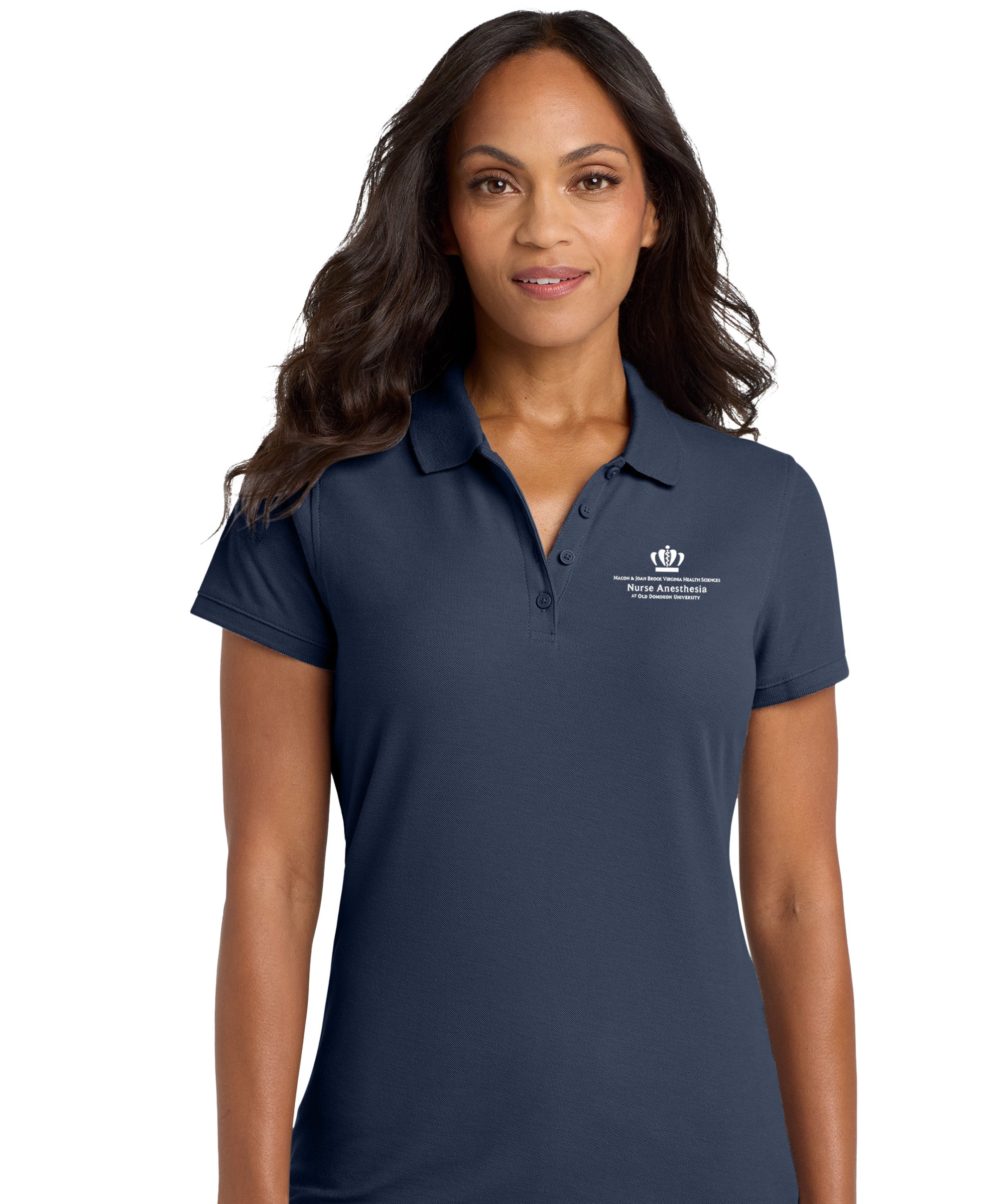 Old Dominion University, Nurse Anesthesia, Women's Core Classic Pique Polo - Navy
