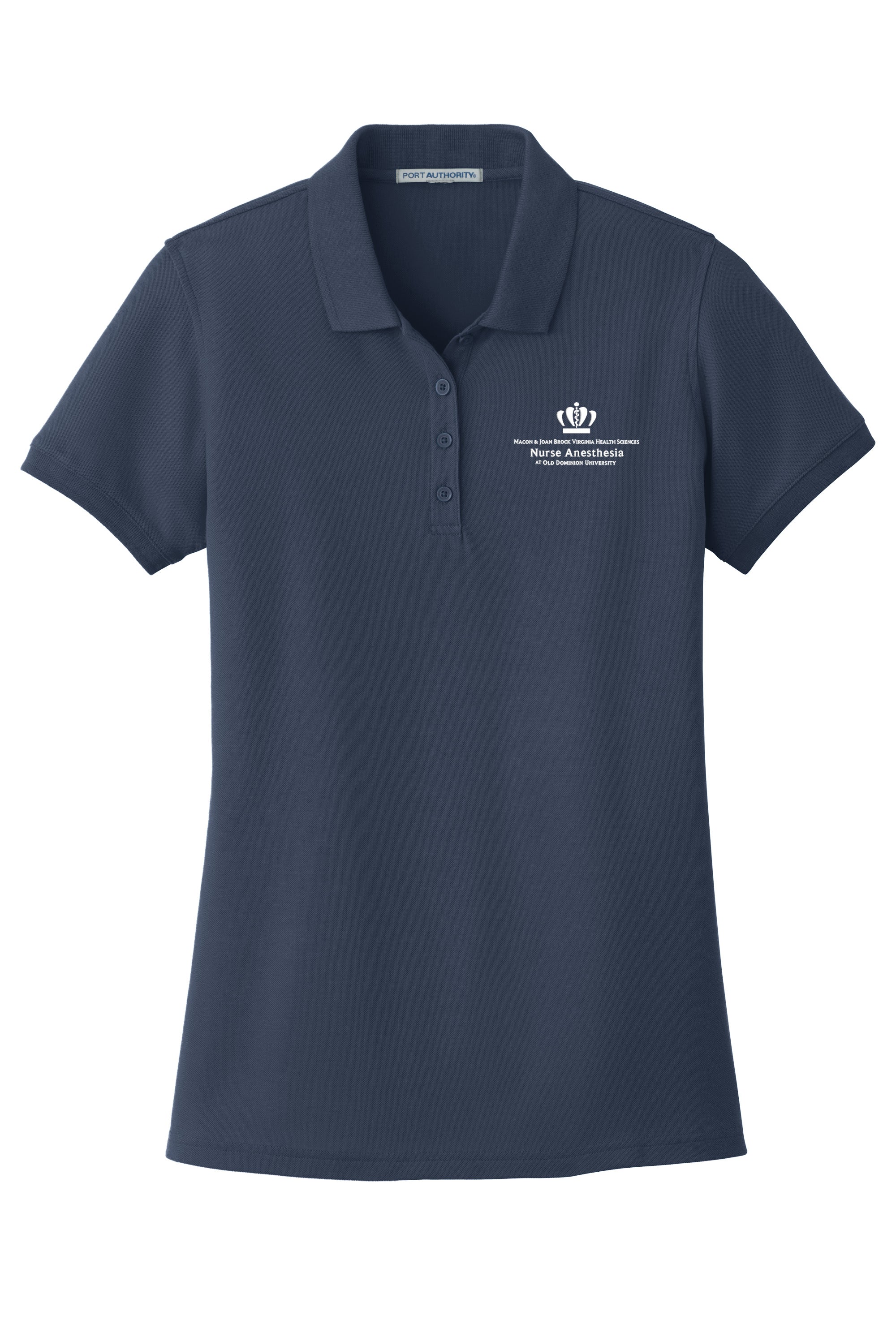 Old Dominion University, Nurse Anesthesia, Women's Core Classic Pique Polo - Navy