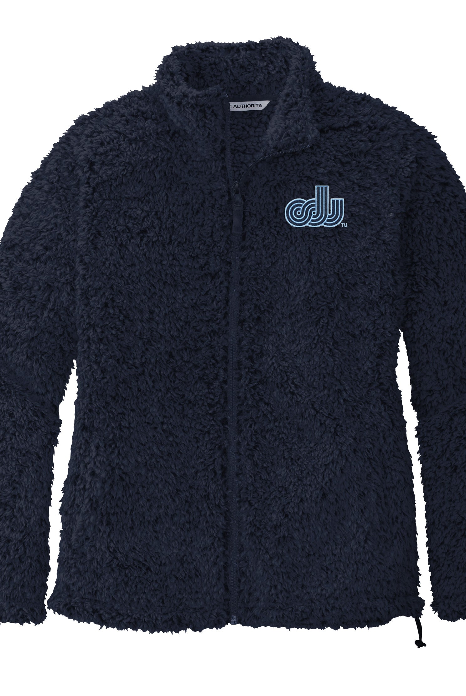 Old Dominion University, Vintage Logo, Women's Cozy Fleece Jacket- Navy