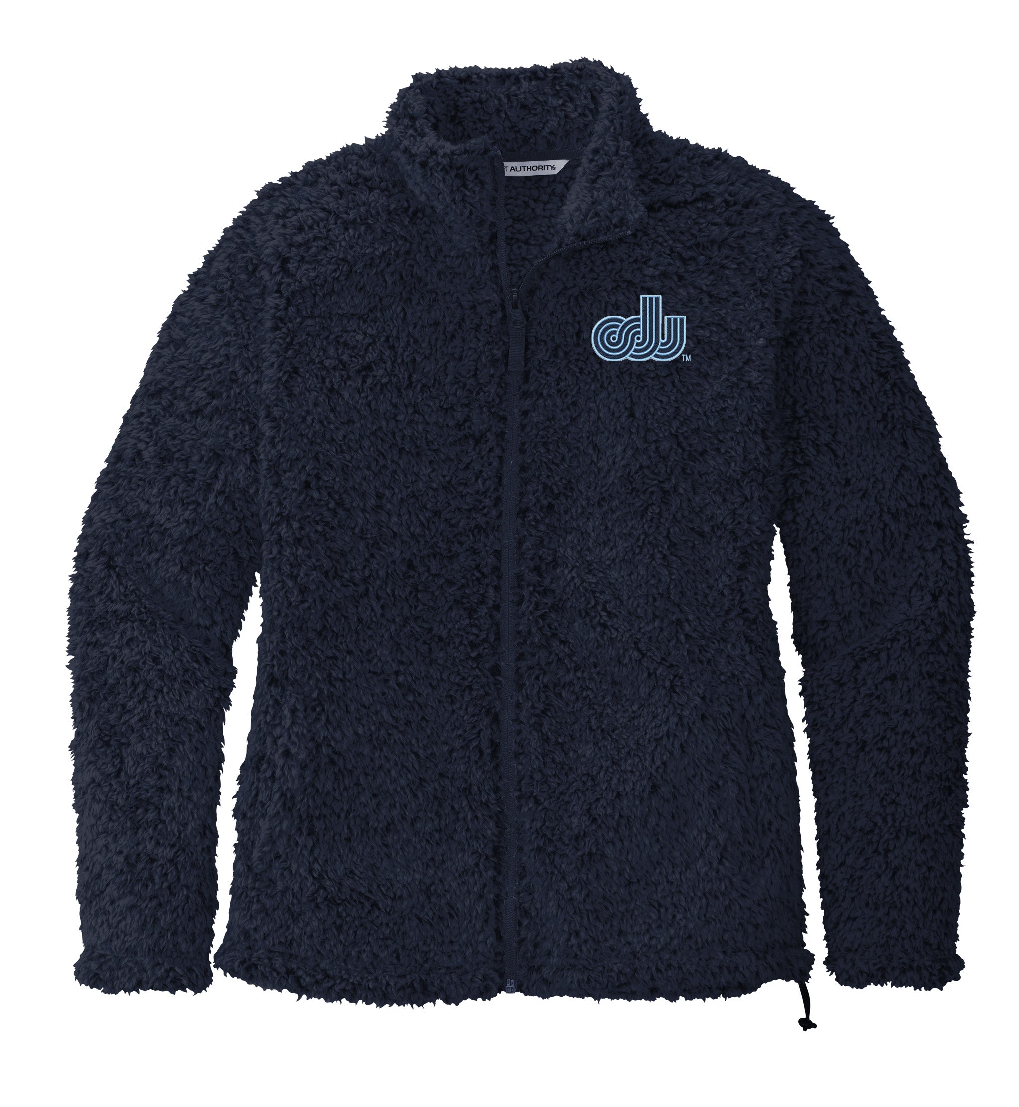 Old Dominion University, Vintage Logo, Women's Cozy Fleece Jacket- Navy