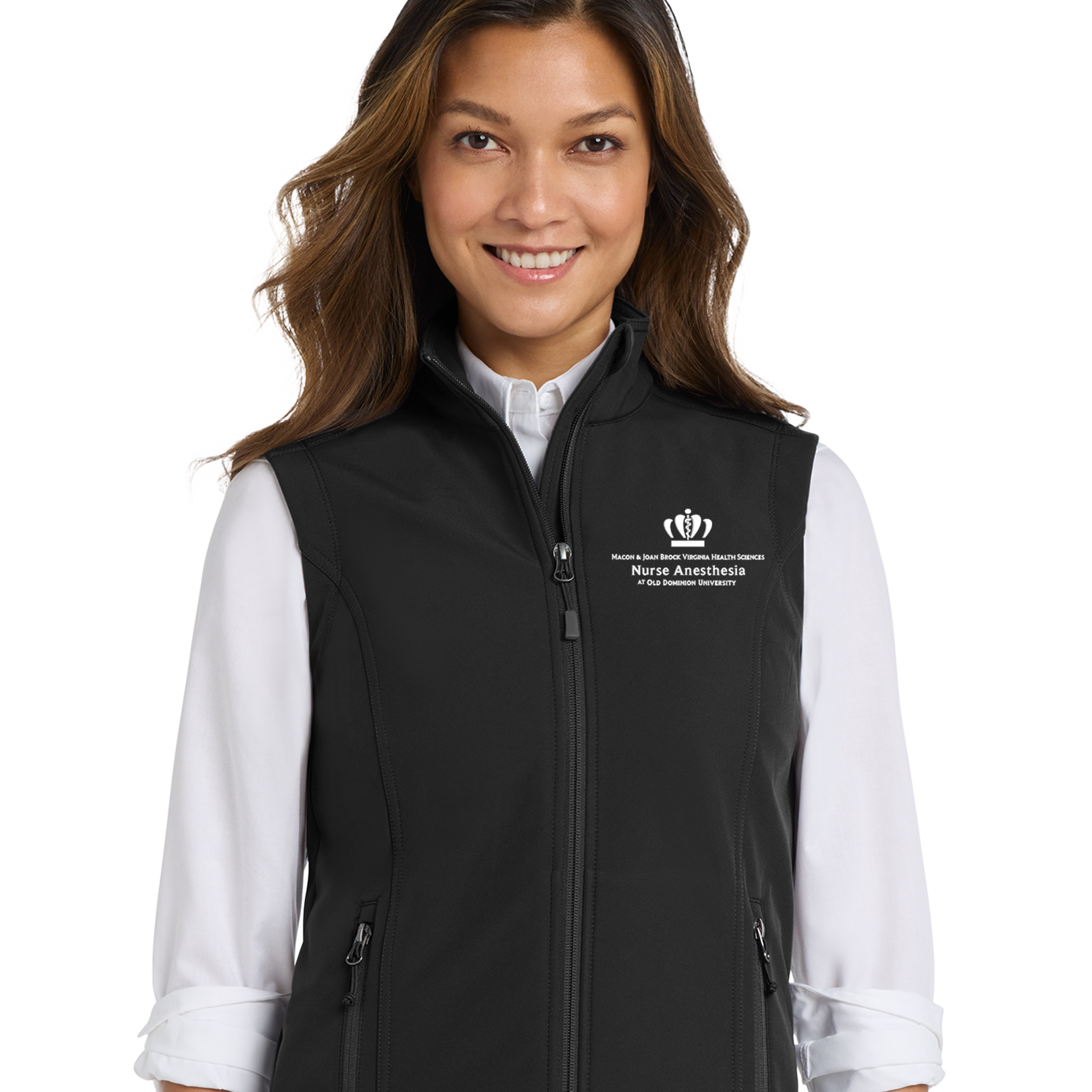 Old Dominion University, Port Authority® Women's Core Soft Shell Vest - Black