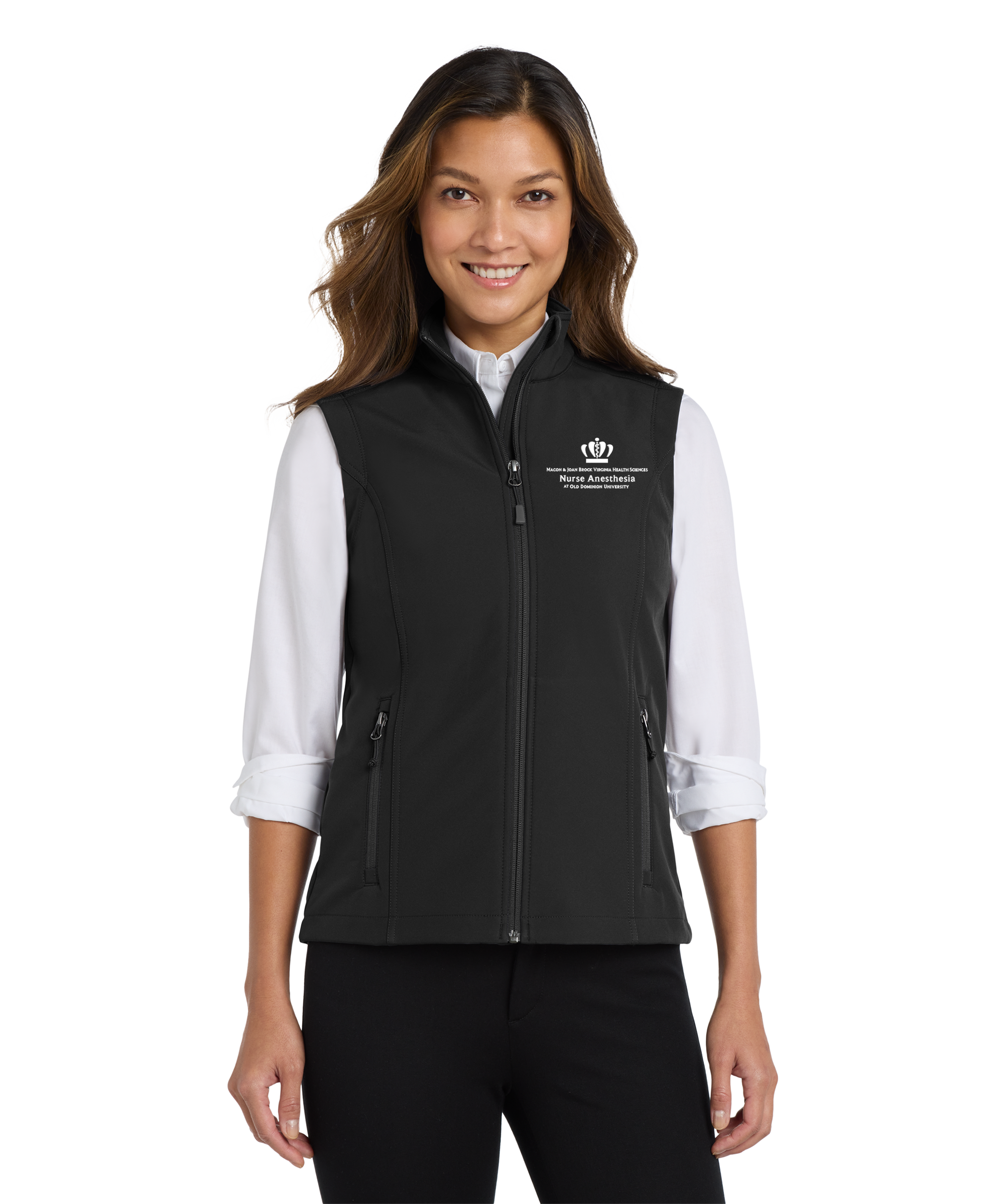 Old Dominion University, Port Authority® Women's Core Soft Shell Vest - Black