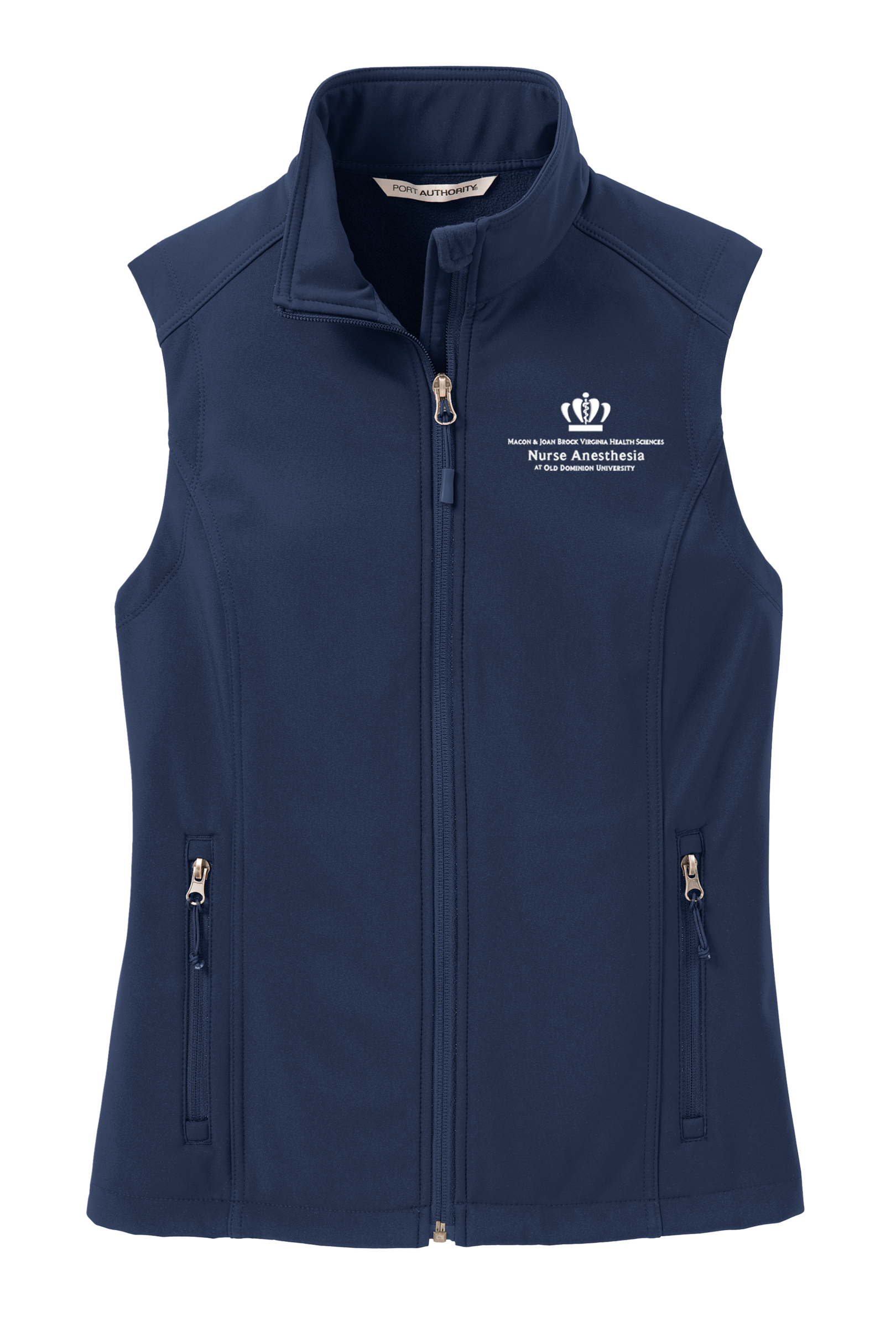 Old Dominion University, Port Authority® Women's Core Soft Shell Vest - Navy