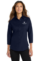 Old Dominion University, Nurse Anesthesia, Women's 3/4-Sleeve Easy Care Shirt - Navy
