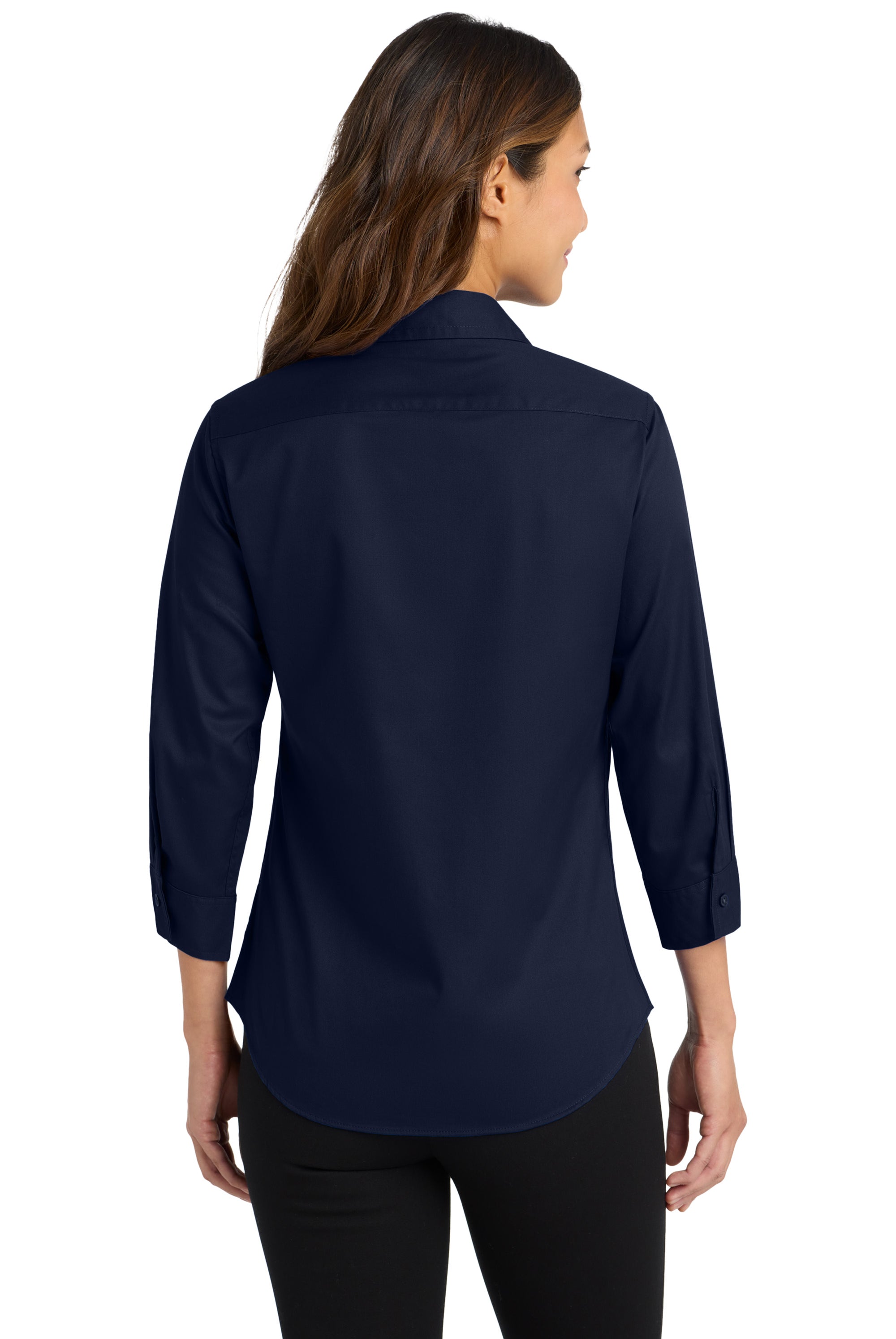 Old Dominion University, Nurse Anesthesia, Women's 3/4-Sleeve Easy Care Shirt - Navy