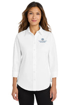 Old Dominion University, Nurse Anesthesia, Women's 3/4-Sleeve Easy Care Shirt - White