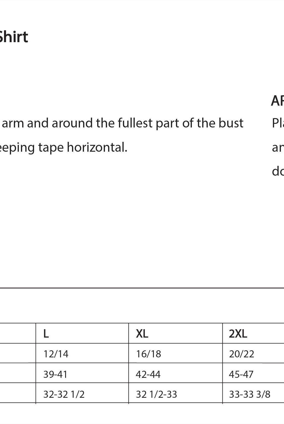 Old Dominion University, Nurse Anesthesia, Women's 3/4-Sleeve Easy Care Shirt - Size Chart