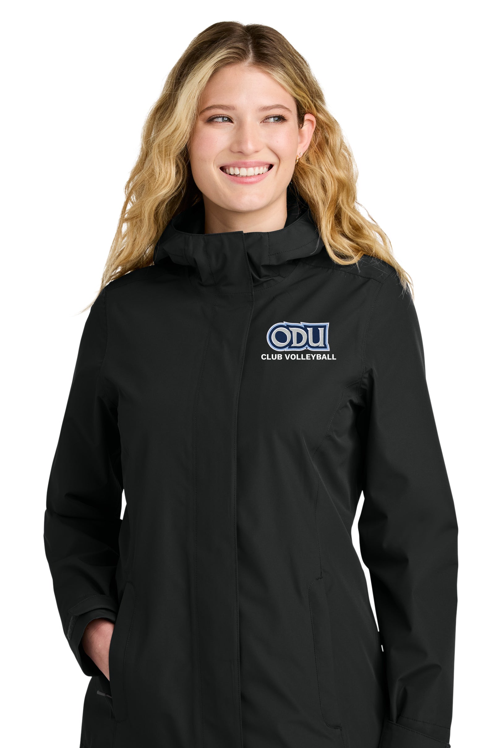 Old Dominion University, Club Sports - Volleyball, Women’s C-FREE® Rain Jacket - Black