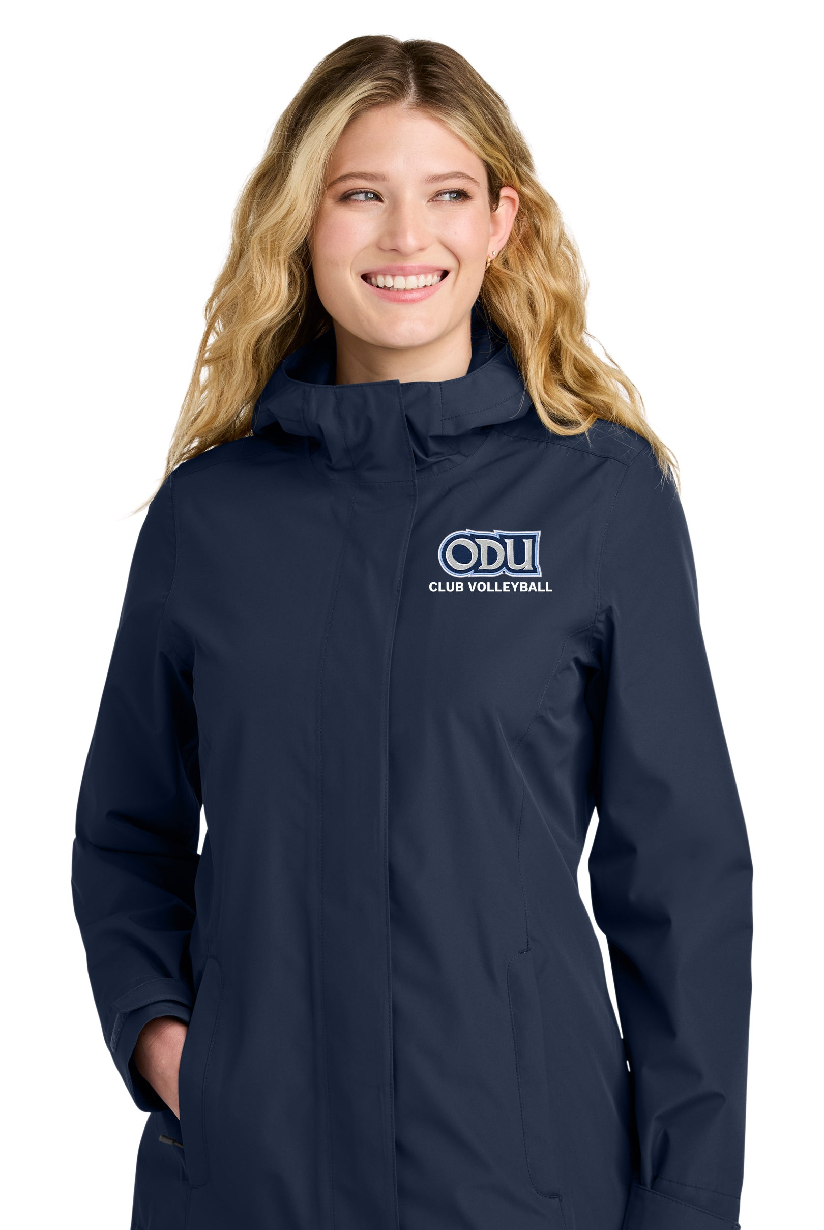 Old Dominion University, Club Sports - Volleyball, Women’s C-FREE® Rain Jacket - Navy