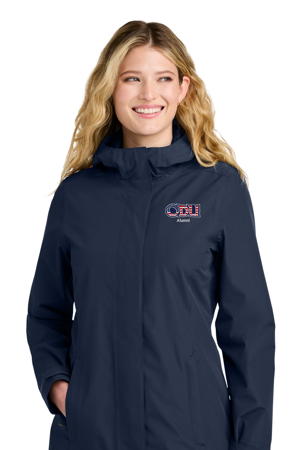 Old Dominion University, ODU Military - Alumni, Women’s C-FREE® Rain Jacket- Navy