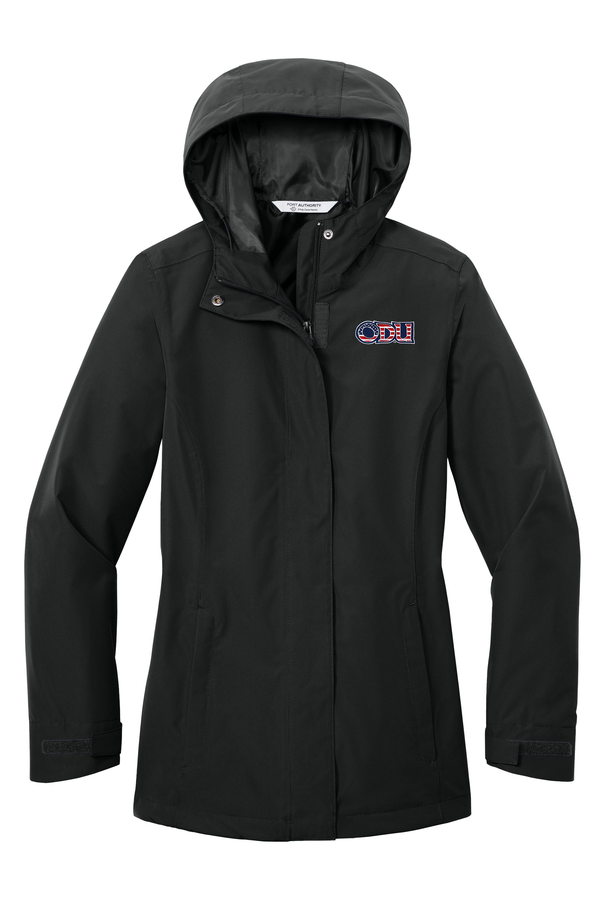 Old Dominion University, ODU Military - Military Logo, Women’s C-FREE® Rain Jacket - Black