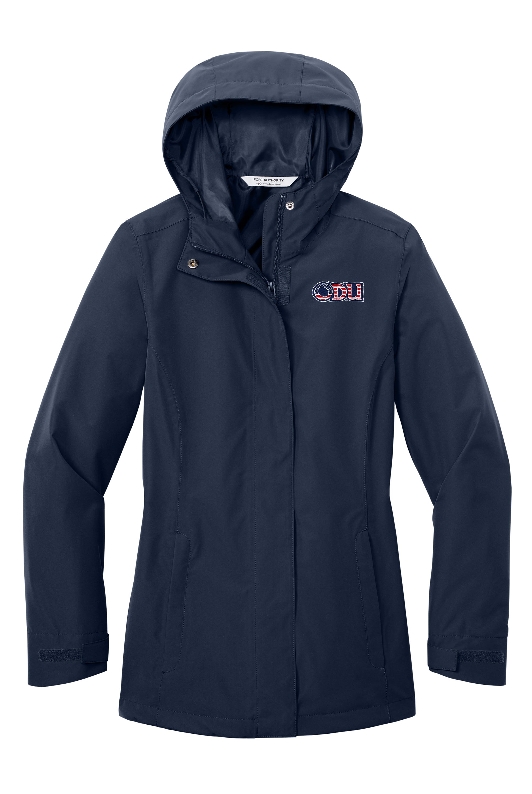 Old Dominion University, ODU Military - Military Logo, Women’s C-FREE® Rain Jacket - Navy