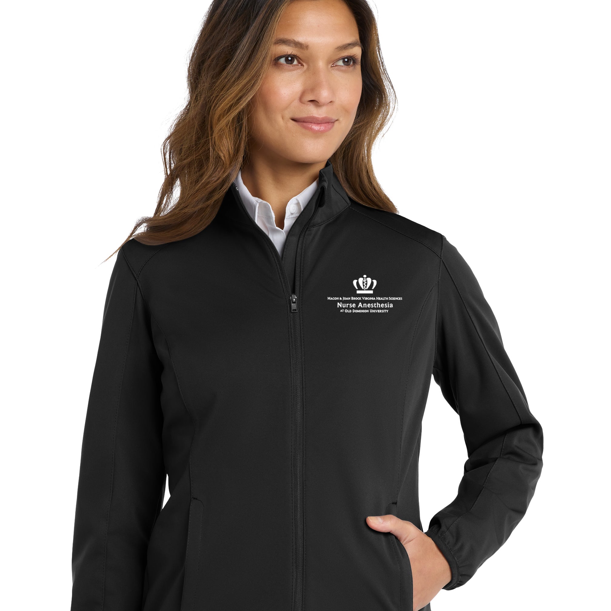 Old Dominion University, Nurse Anesthesia, Women's Active Soft Shell Jacket -Black