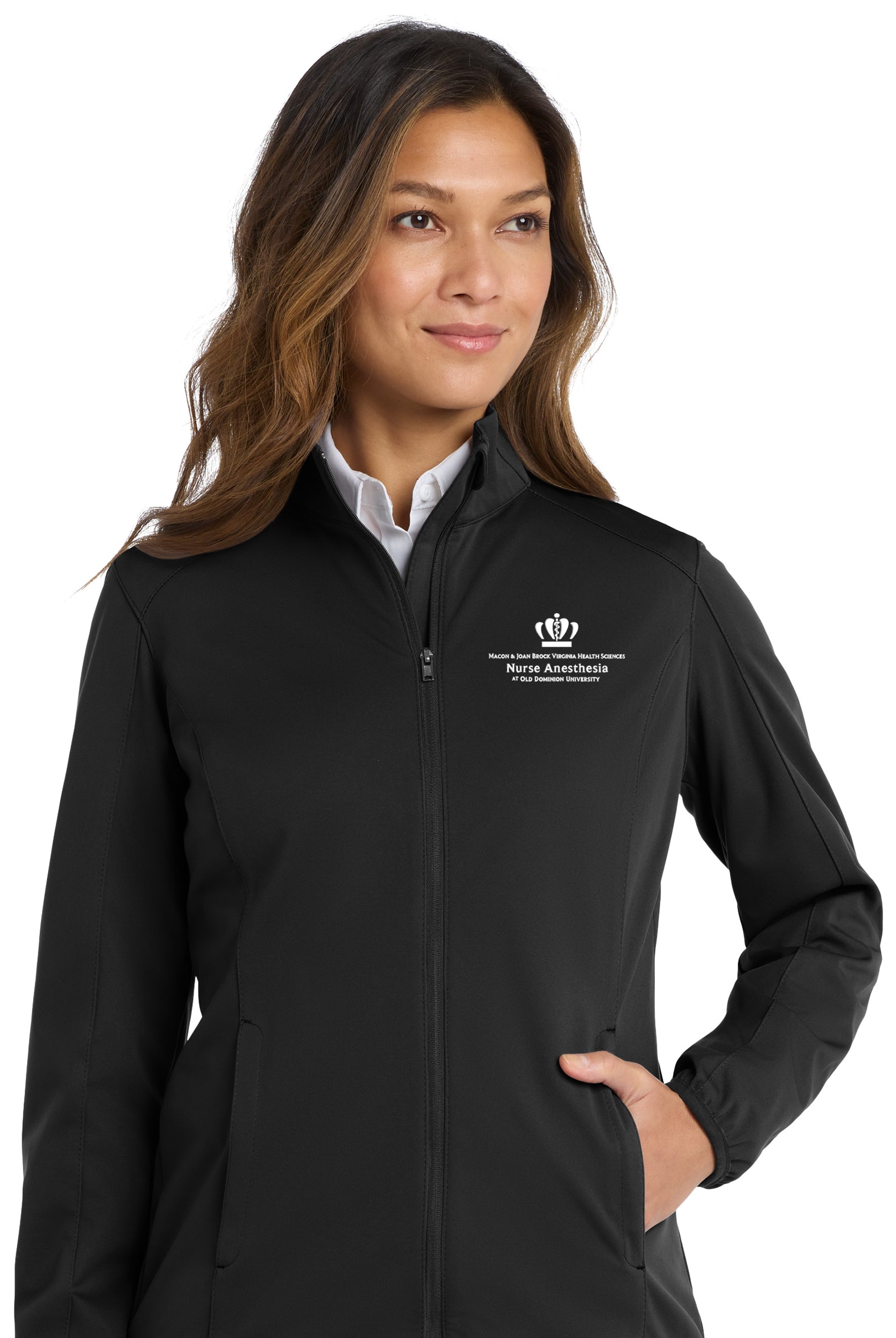 Old Dominion University, Nurse Anesthesia, Women's Active Soft Shell Jacket -Black