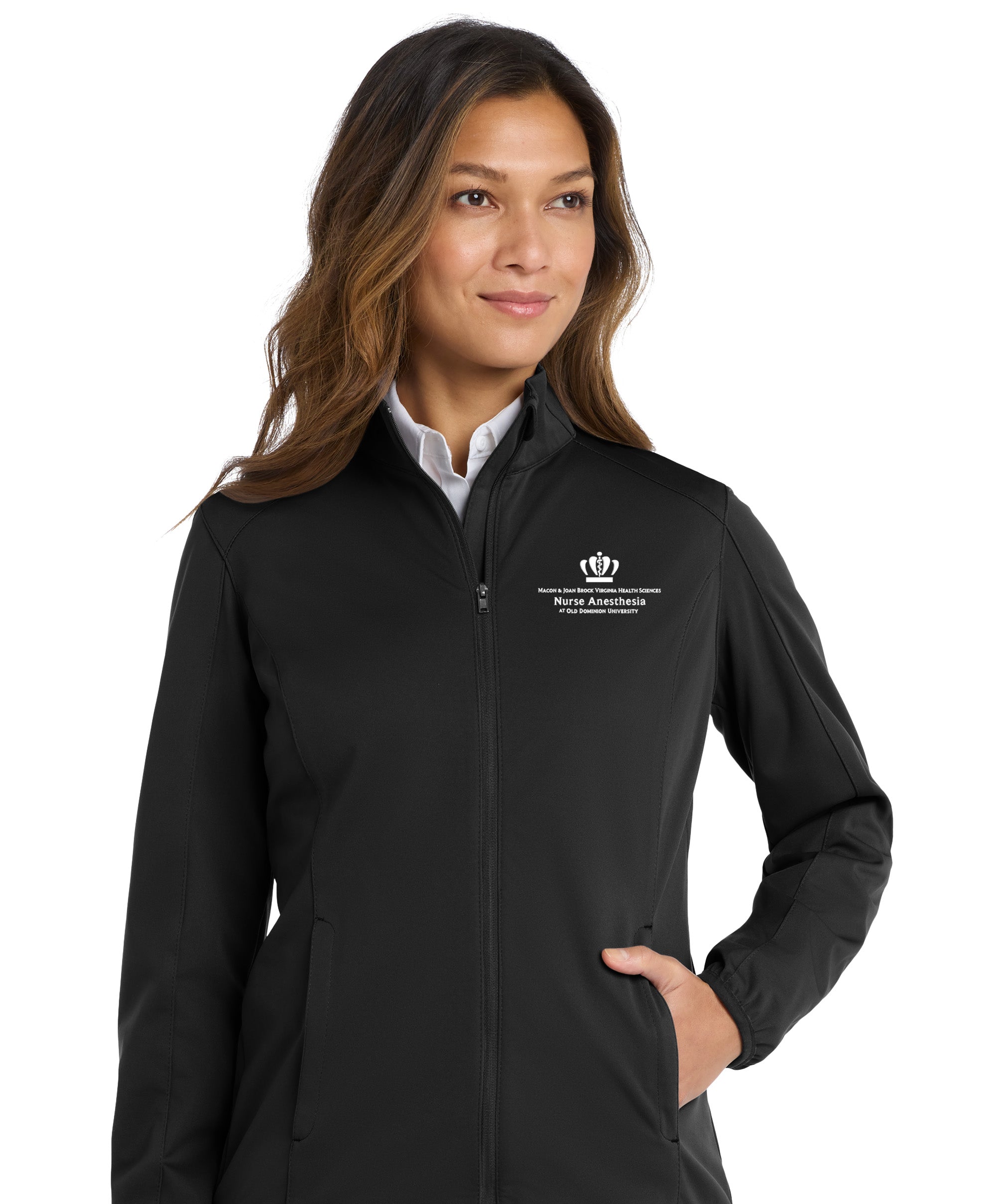 Old Dominion University, Nurse Anesthesia, Women's Active Soft Shell Jacket -Black