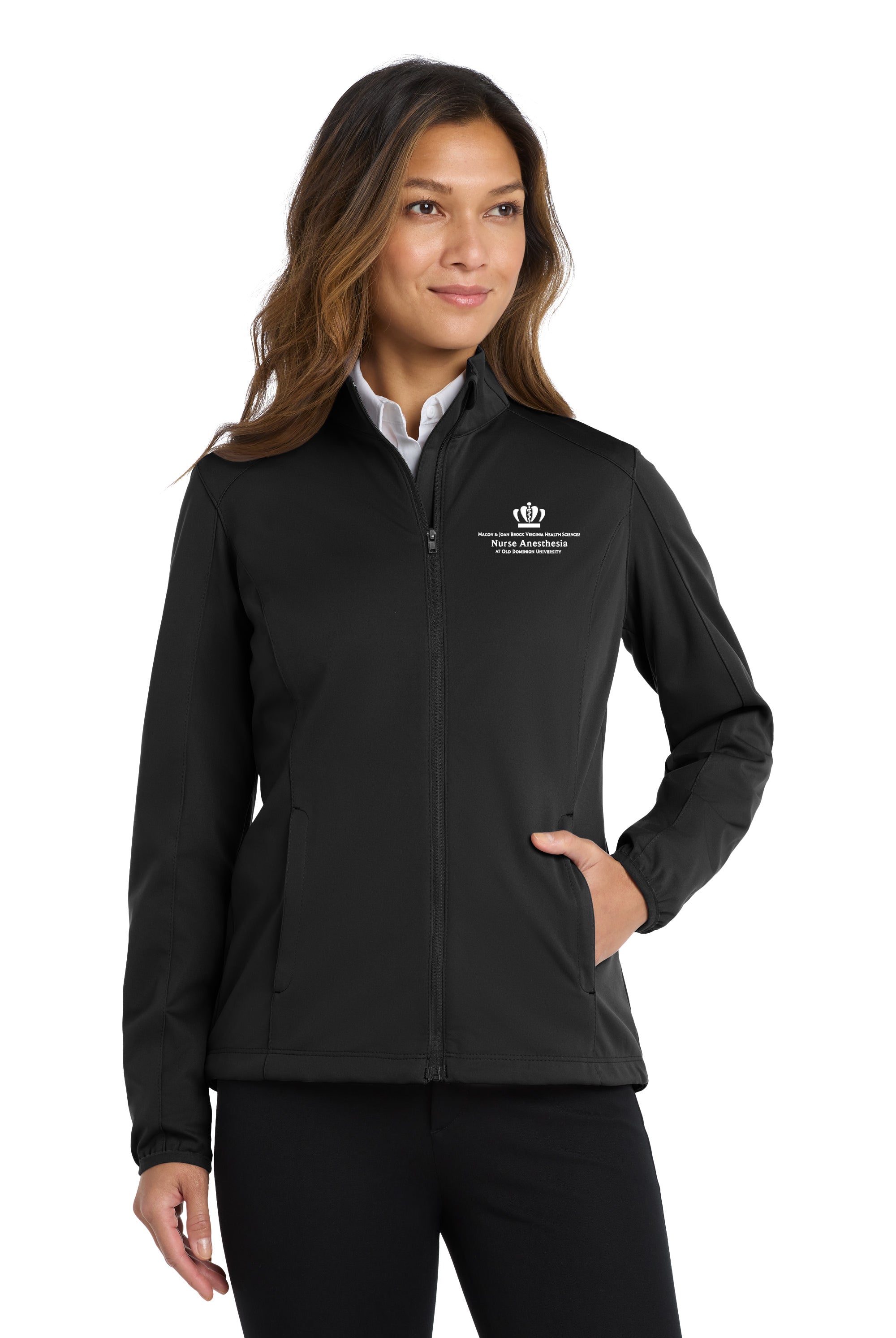 Old Dominion University, Nurse Anesthesia, Women's Active Soft Shell Jacket -Black