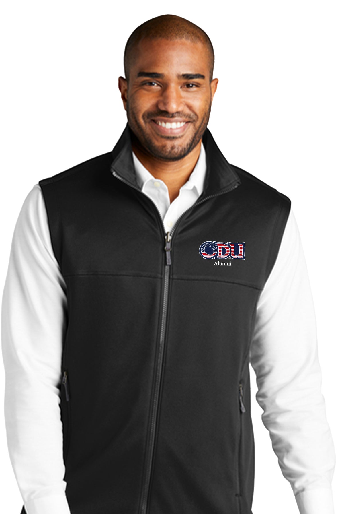 Old Dominion University, ODU Military - Alumni, Collective Smooth Fleece Vest - Black