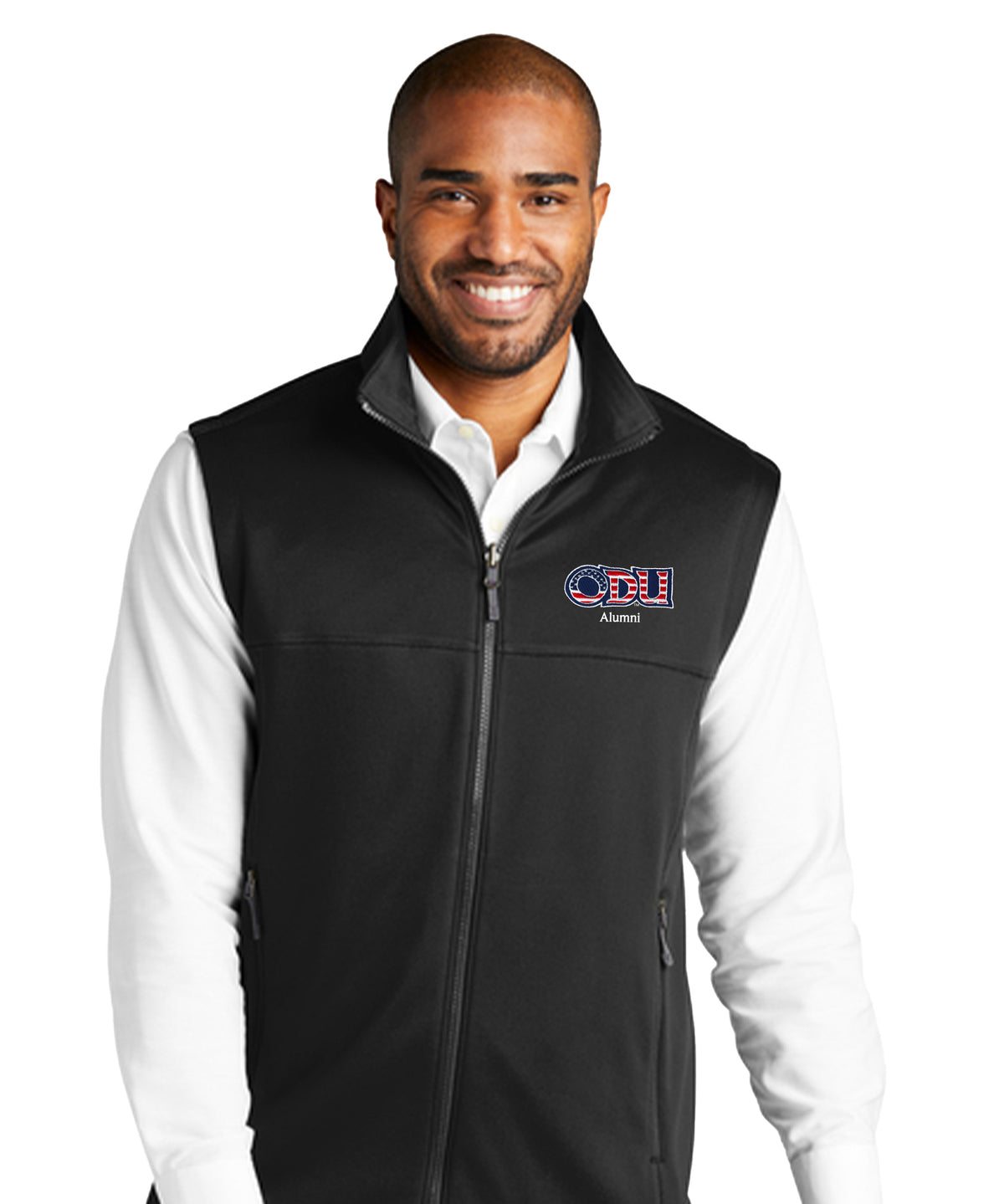 Old Dominion University, ODU Military - Alumni, Collective Smooth Fleece Vest - Black