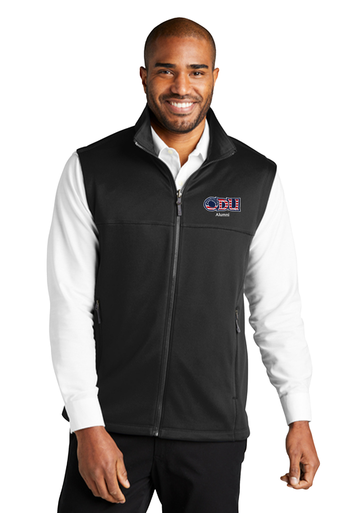 Old Dominion University, ODU Military - Alumni, Collective Smooth Fleece Vest - Black