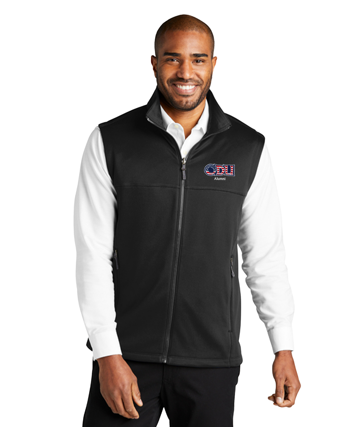 Old Dominion University, ODU Military - Alumni, Collective Smooth Fleece Vest - Black