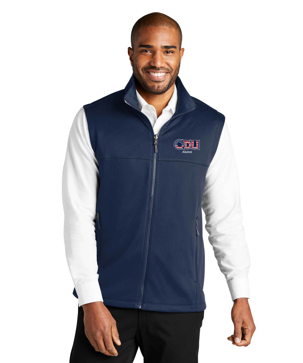 Old Dominion University, ODU Military - Alumni, Collective Smooth Fleece Vest - Navy